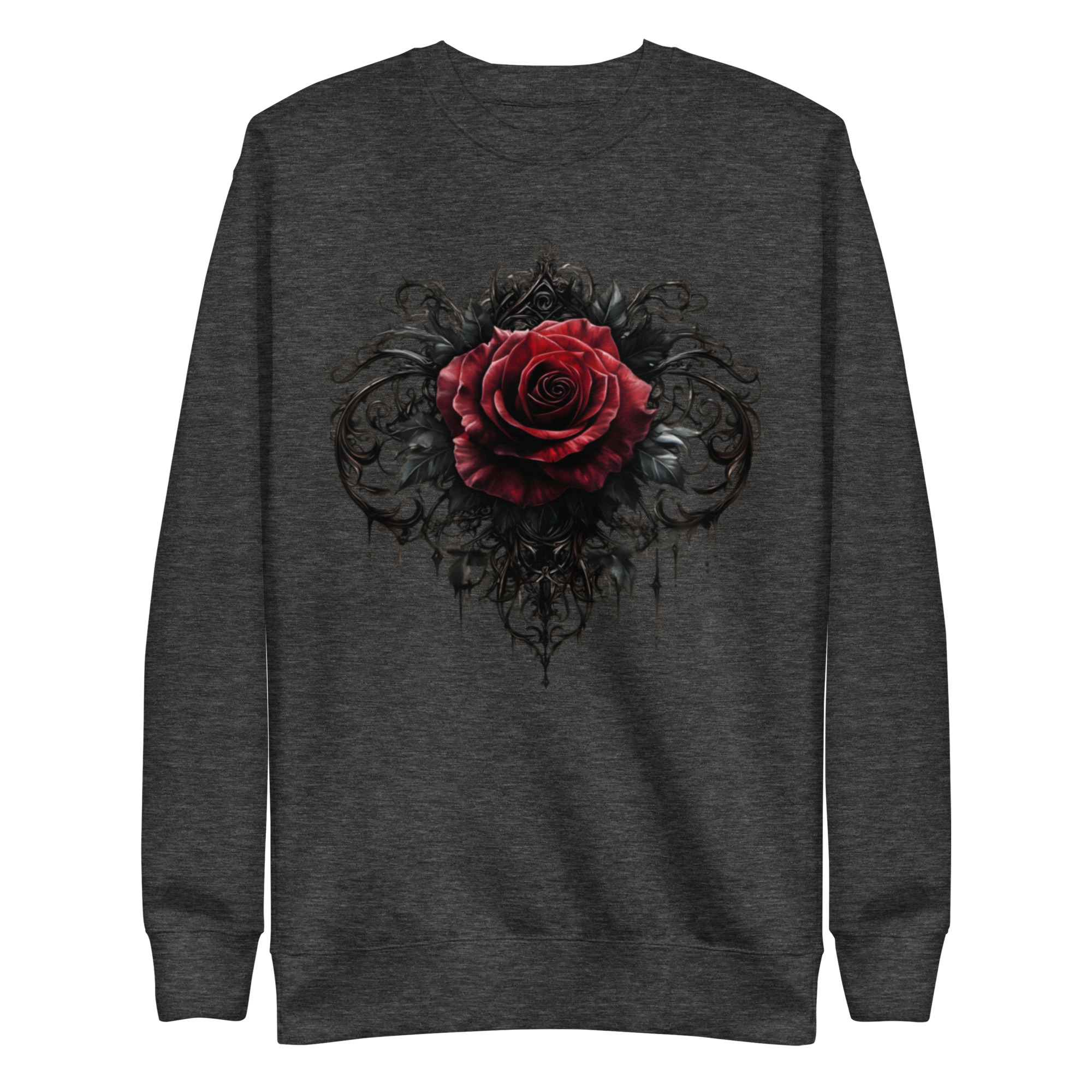 Sweat-shirt Phoenix Design France – Rose de l'Ombre Féerique – Image 2