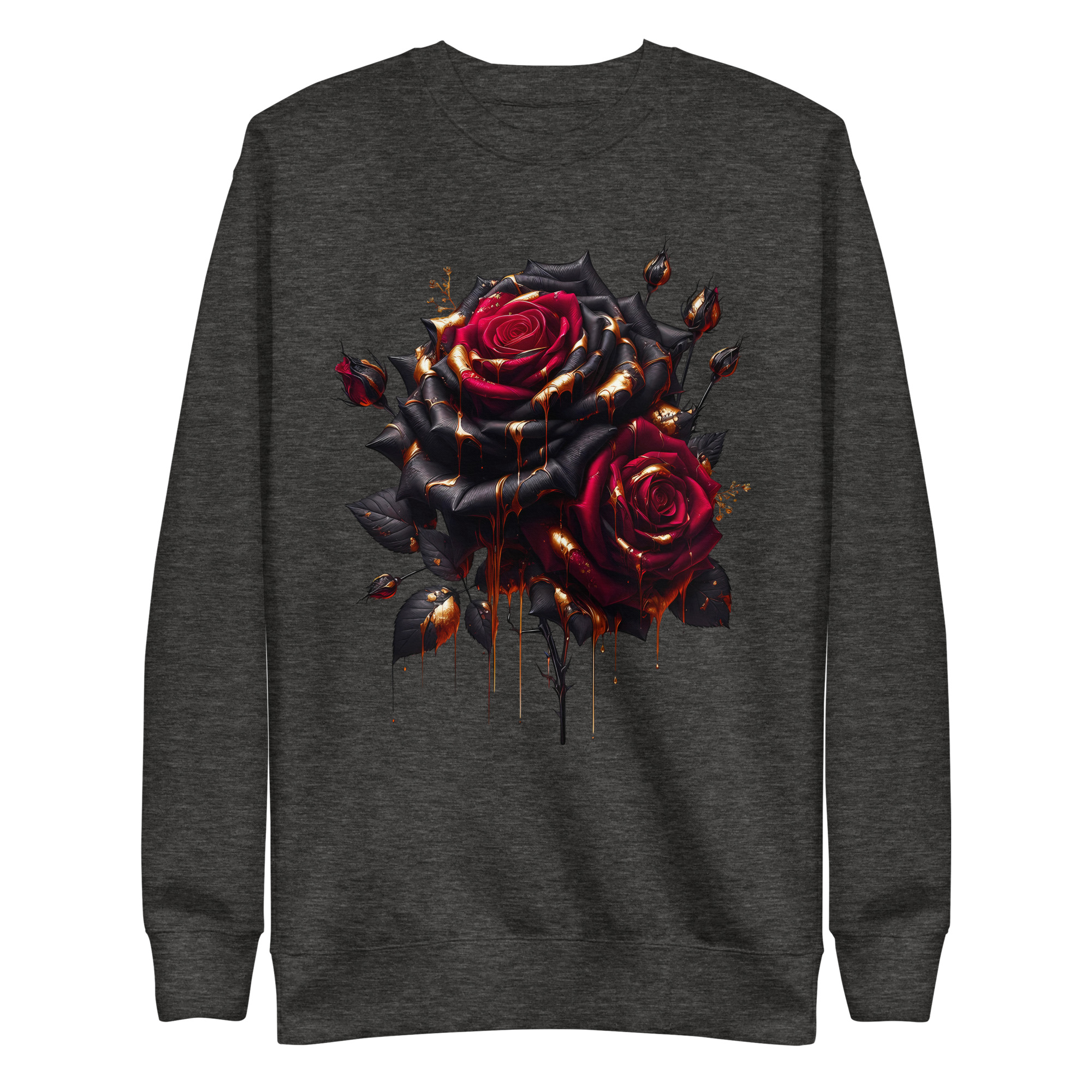 Sweat-shirt Phoenix Design France – Rose de la Magie Noire – Image 2
