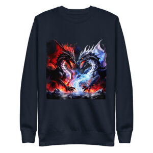 Sweat-shirt Phoenix Design France – Dragon du Duel Éternel