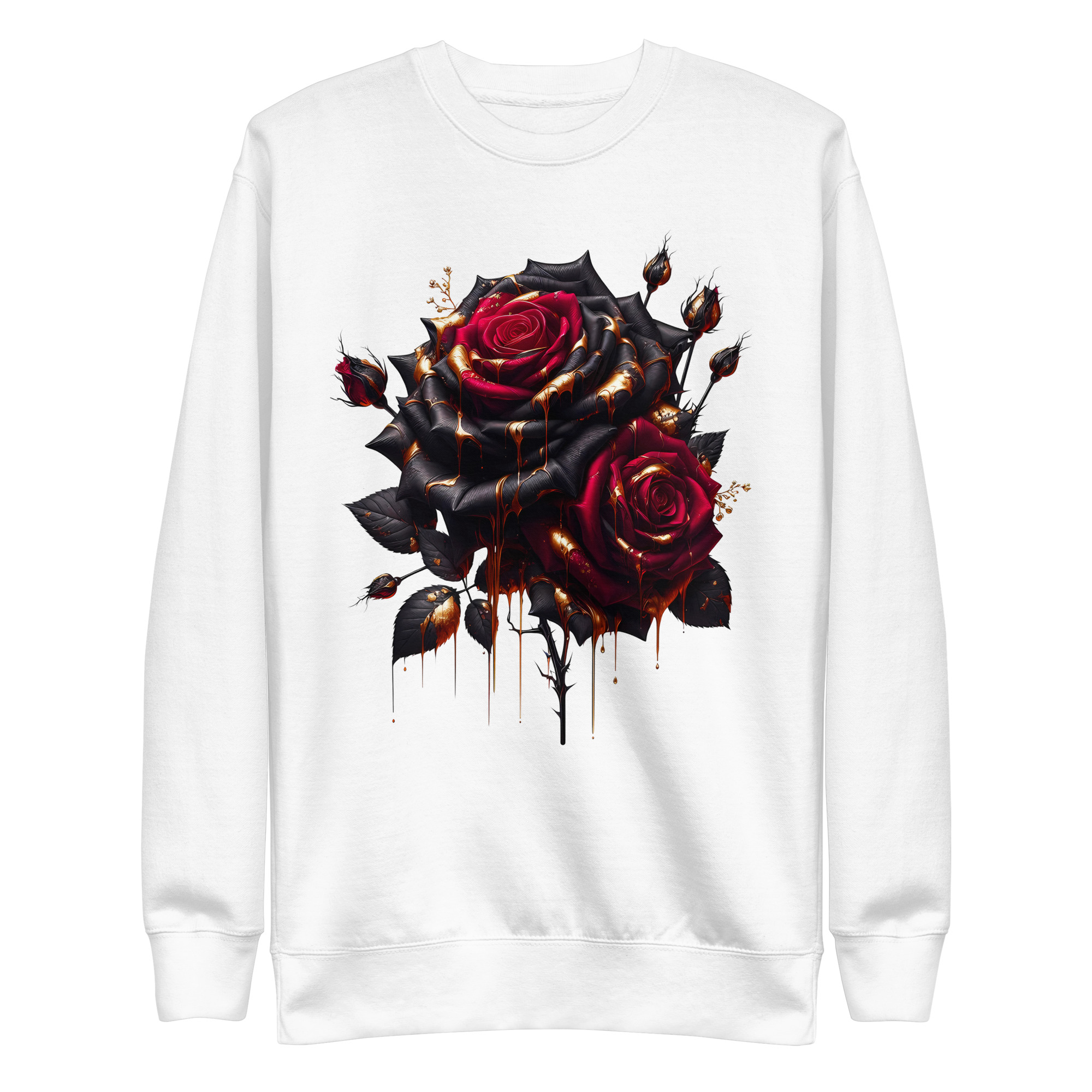 Sweat-shirt Phoenix Design France – Rose de la Magie Noire – Image 4