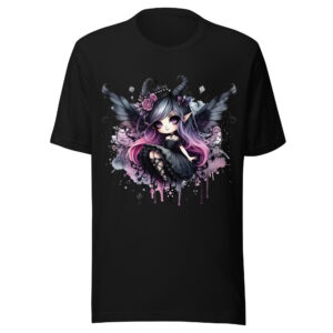T-shirt Phoenix Design France – Gothic Fée Enchanteresse.