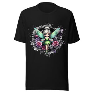T-shirt Phoenix Design France – Gothic Fée des Roses.