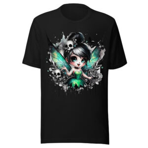 T-shirt Phoenix Design France – Gothic Fée Macabre.