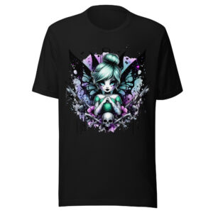 T-shirt Phoenix Design France – Gothic Fée Démoniaque.