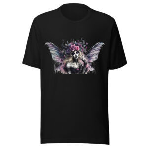 T-shirt Phoenix Design France – Gothic Fée Couronnée.