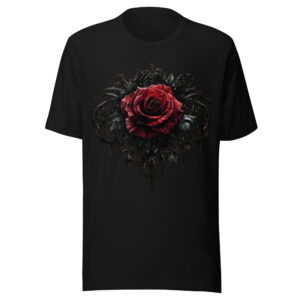 T-shirt Phoenix Design France – Rose de l'Ombre Féerique