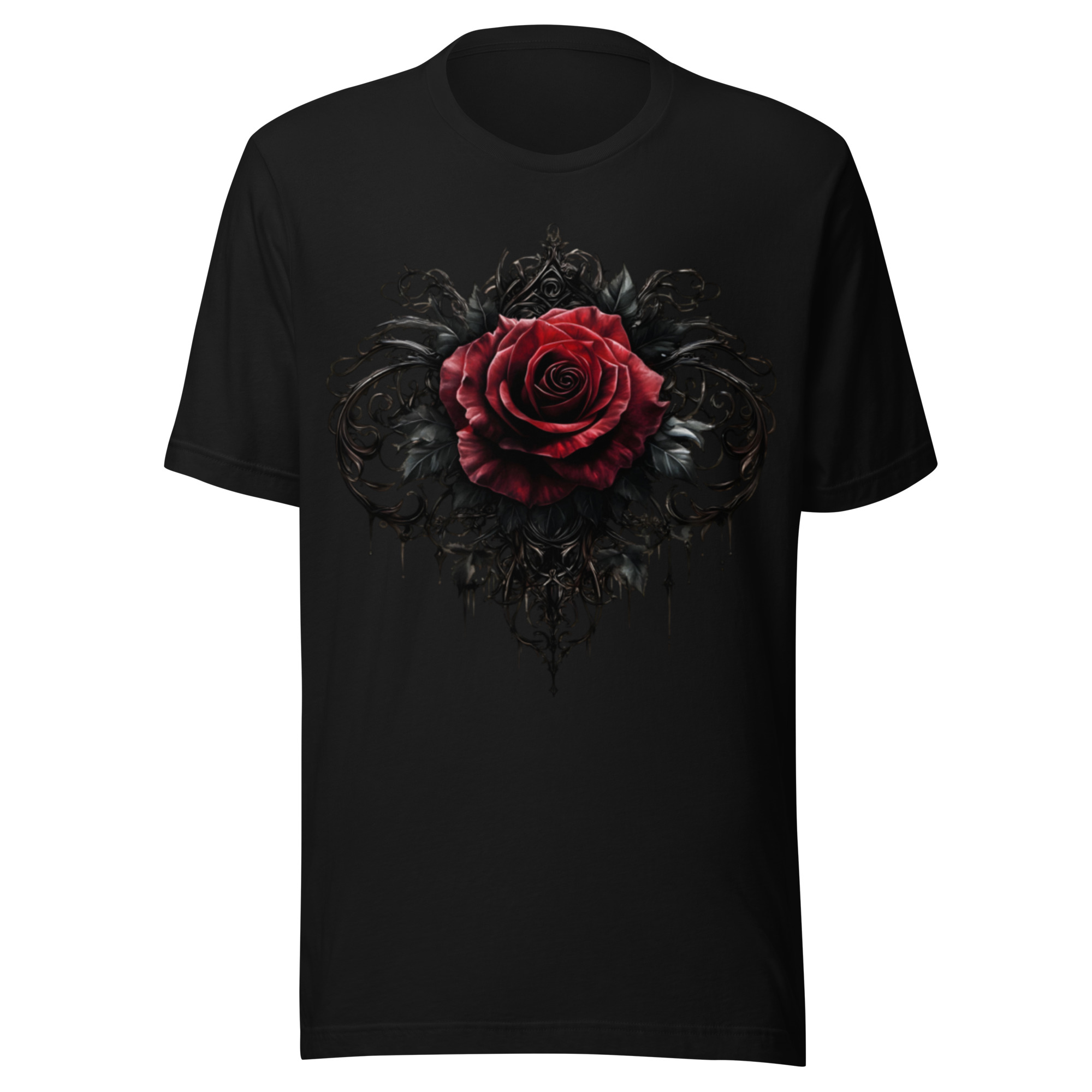 T-shirt Phoenix Design France – Rose de l'Ombre Féerique