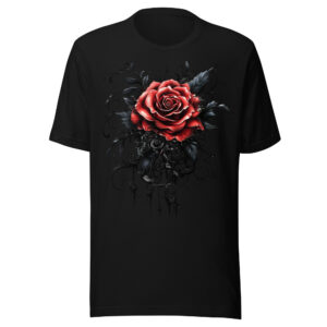 T-shirt Phoenix Design France – Rose de la Mélancolie Infinie