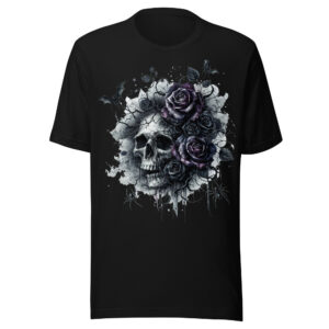 T-shirt Phoenix Design France – Rose et Crâne du Pacte