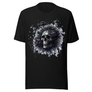 T-shirt Phoenix Design France – Rose et Crâne du Jugement