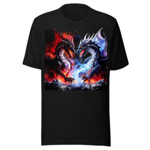 T-shirt Phoenix Design France – Dragon du Duel Éternel