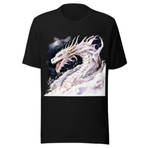T-shirt Phoenix Design France – Dragon de la Fluidité Blanche