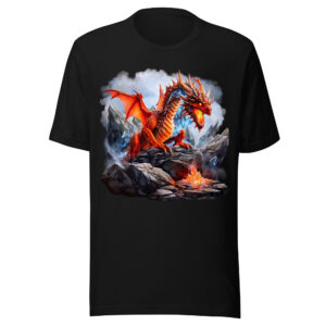T-shirt Phoenix Design France – Dragon de la Rage Incandescente