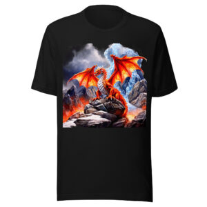 T-shirt Phoenix Design France – Dragon de la Magie Noire