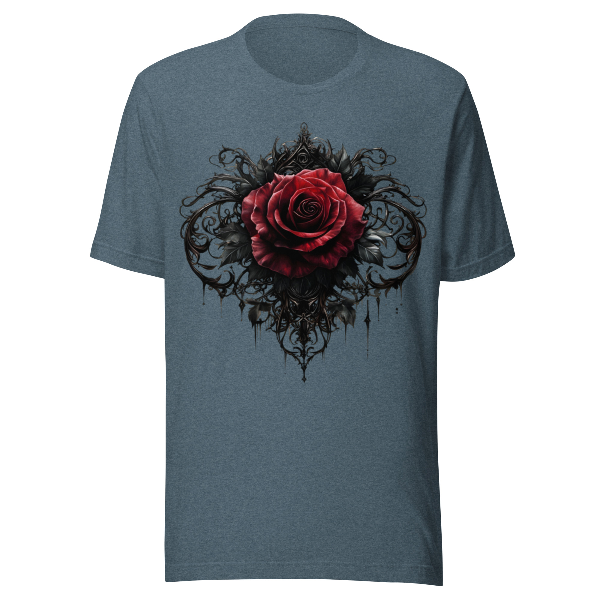T-shirt Phoenix Design France – Rose de l'Ombre Féerique – Image 3