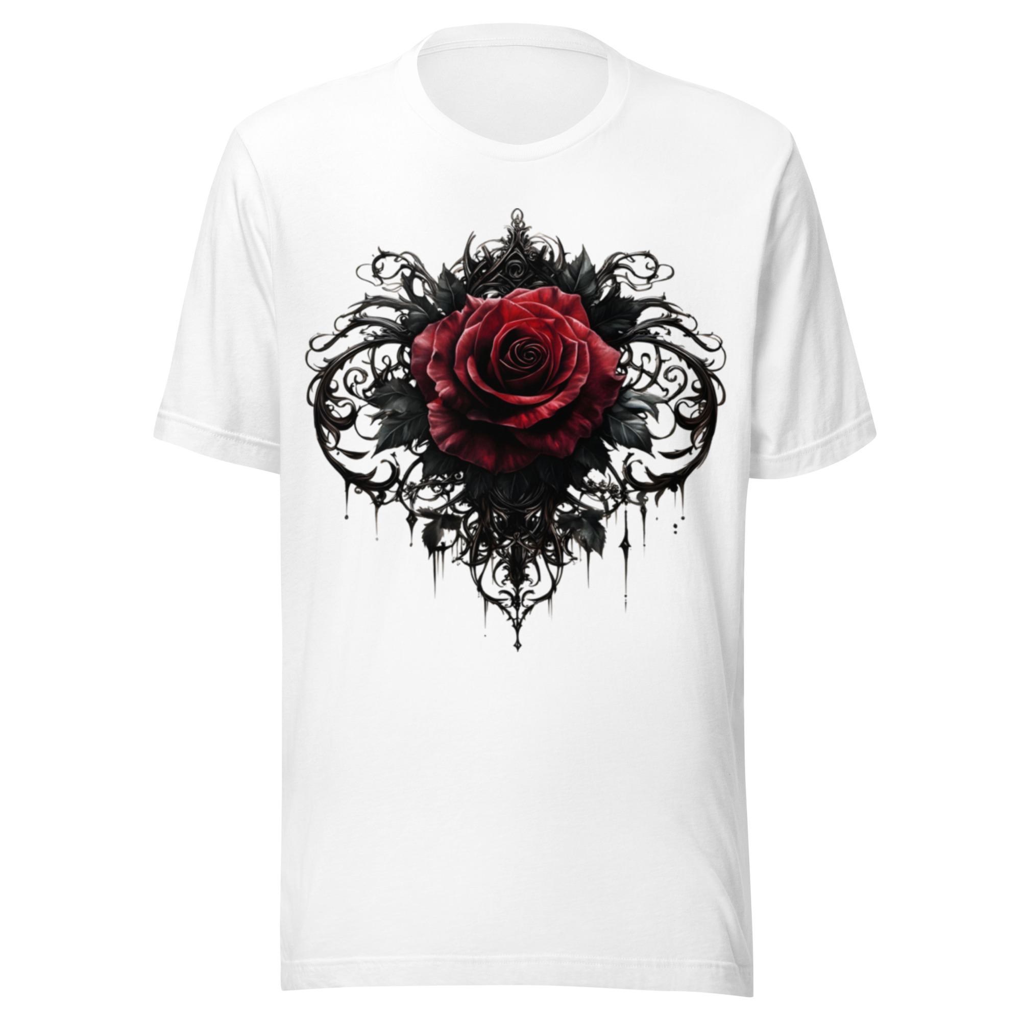 T-shirt Phoenix Design France – Rose de l'Ombre Féerique – Image 4