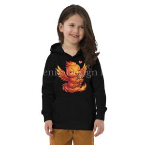 Sweat à capuche écologique pour enfants BABY PHOENIX ET SON DOUDOU