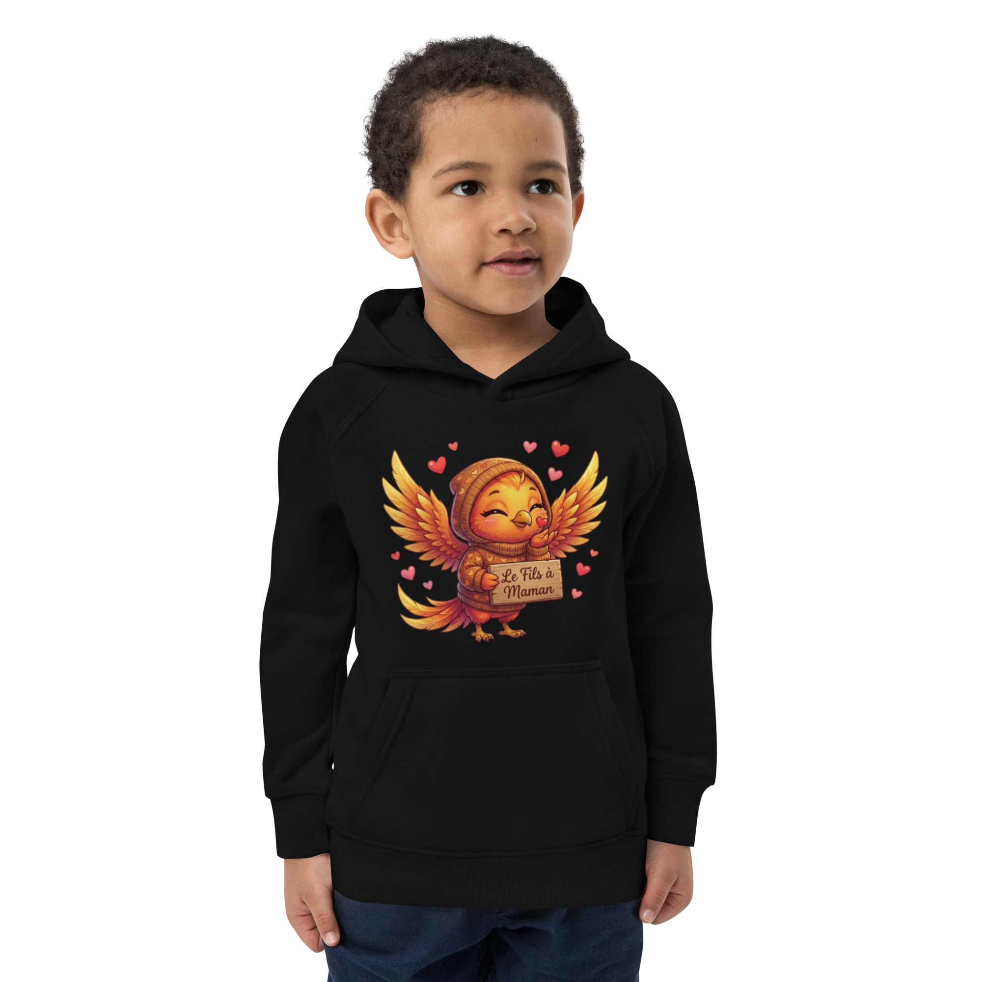 Sweat à capuche écologique pour enfants BABY PHOENIX LE FILS À MAMAN