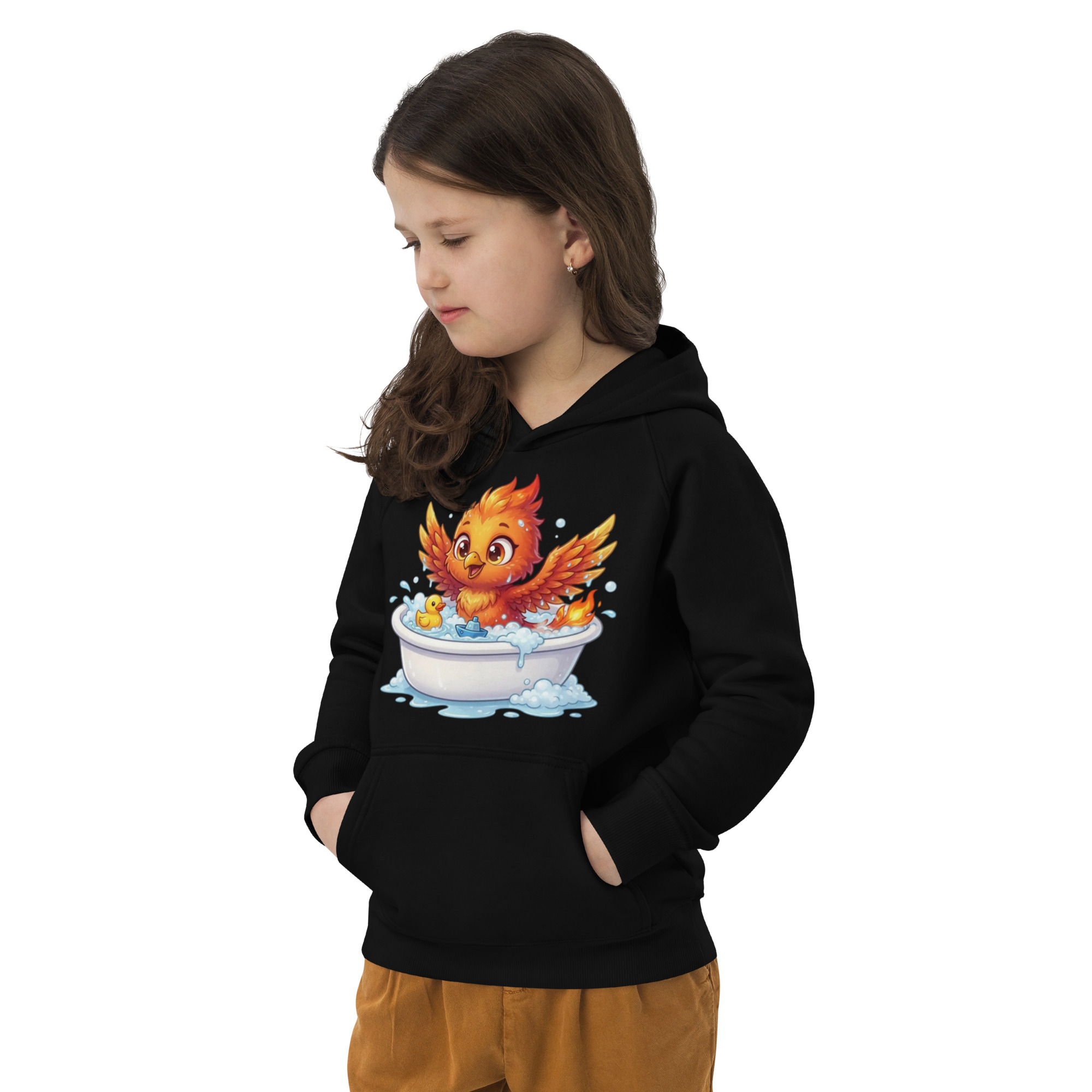 Sweat à capuche écologique pour enfants BABY PHOENIX LE BAIGNEUR – Image 7