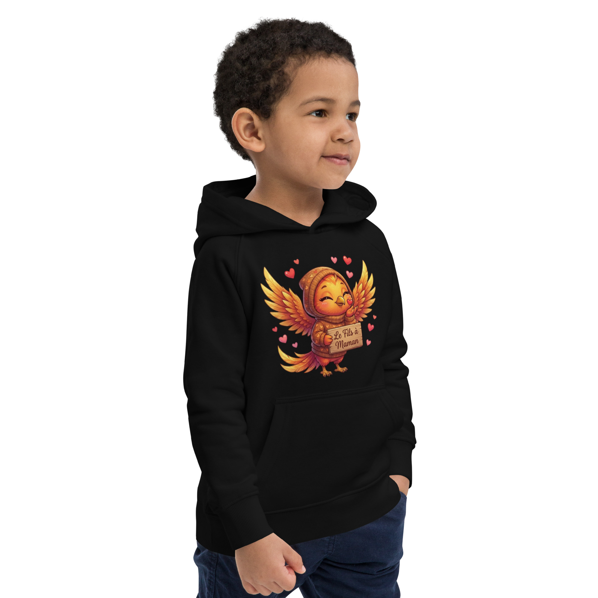 Sweat à capuche écologique pour enfants BABY PHOENIX LE FILS À MAMAN – Image 4