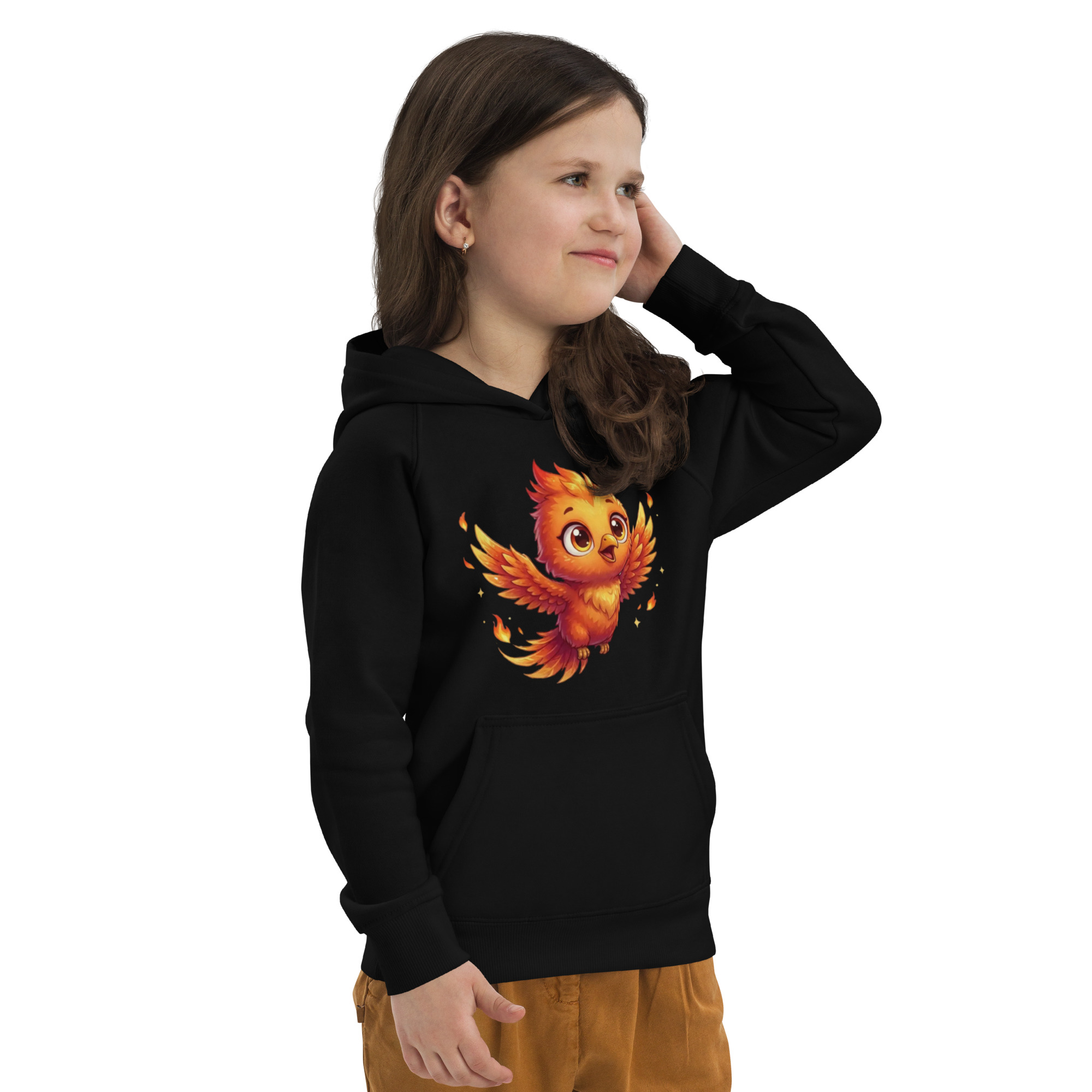 Sweat à capuche écologique pour enfants BABY PHOENIX LE PREMIER VOL – Image 4