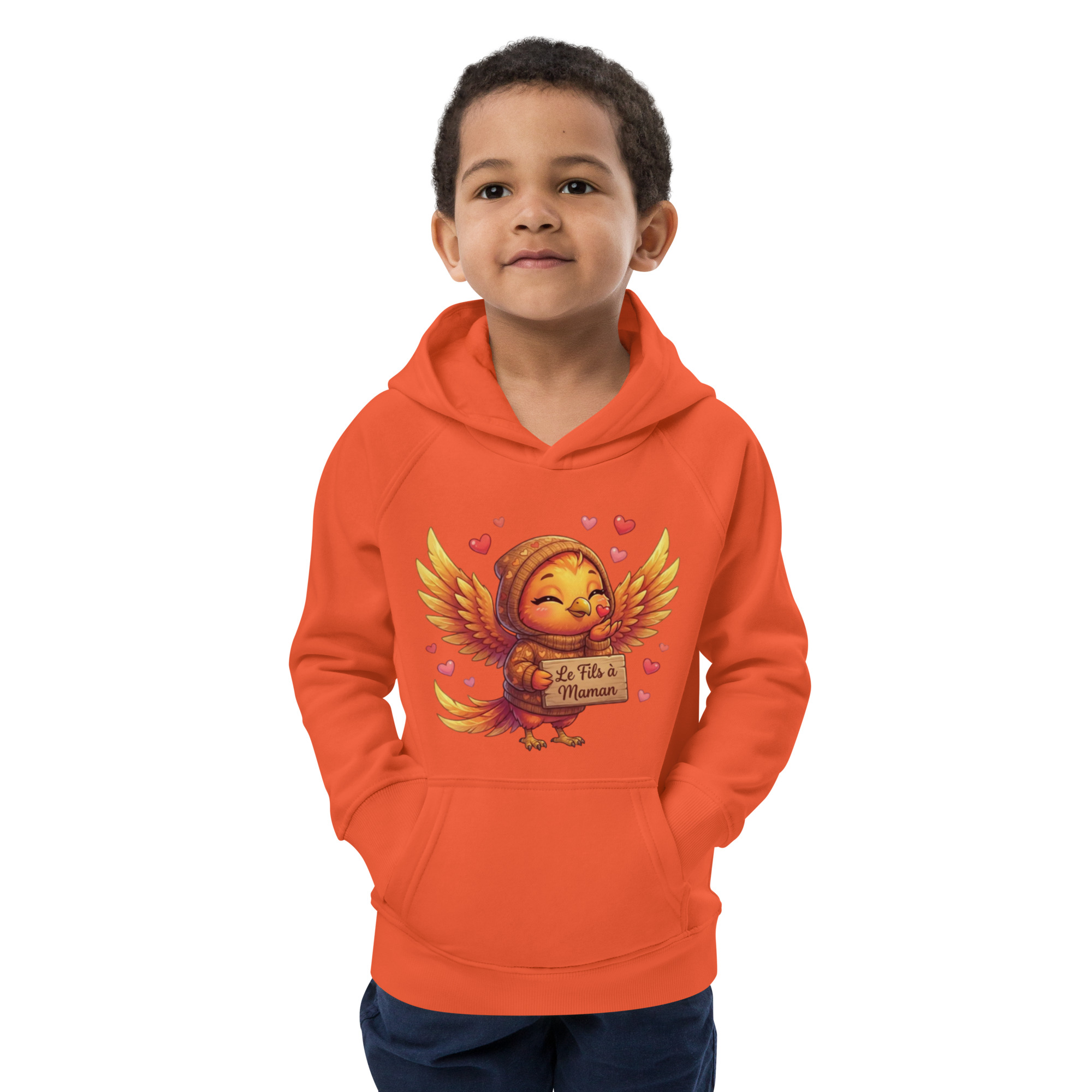 Sweat à capuche écologique pour enfants BABY PHOENIX LE FILS À MAMAN – Image 12