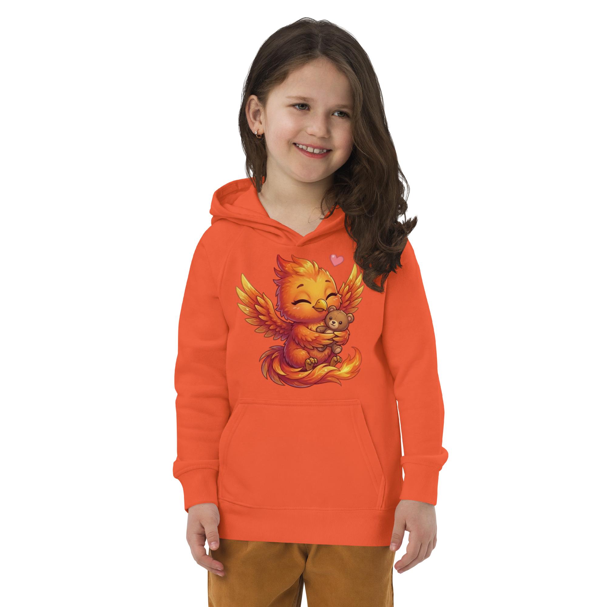 Sweat à capuche écologique pour enfants BABY PHOENIX ET SON DOUDOU – Image 3