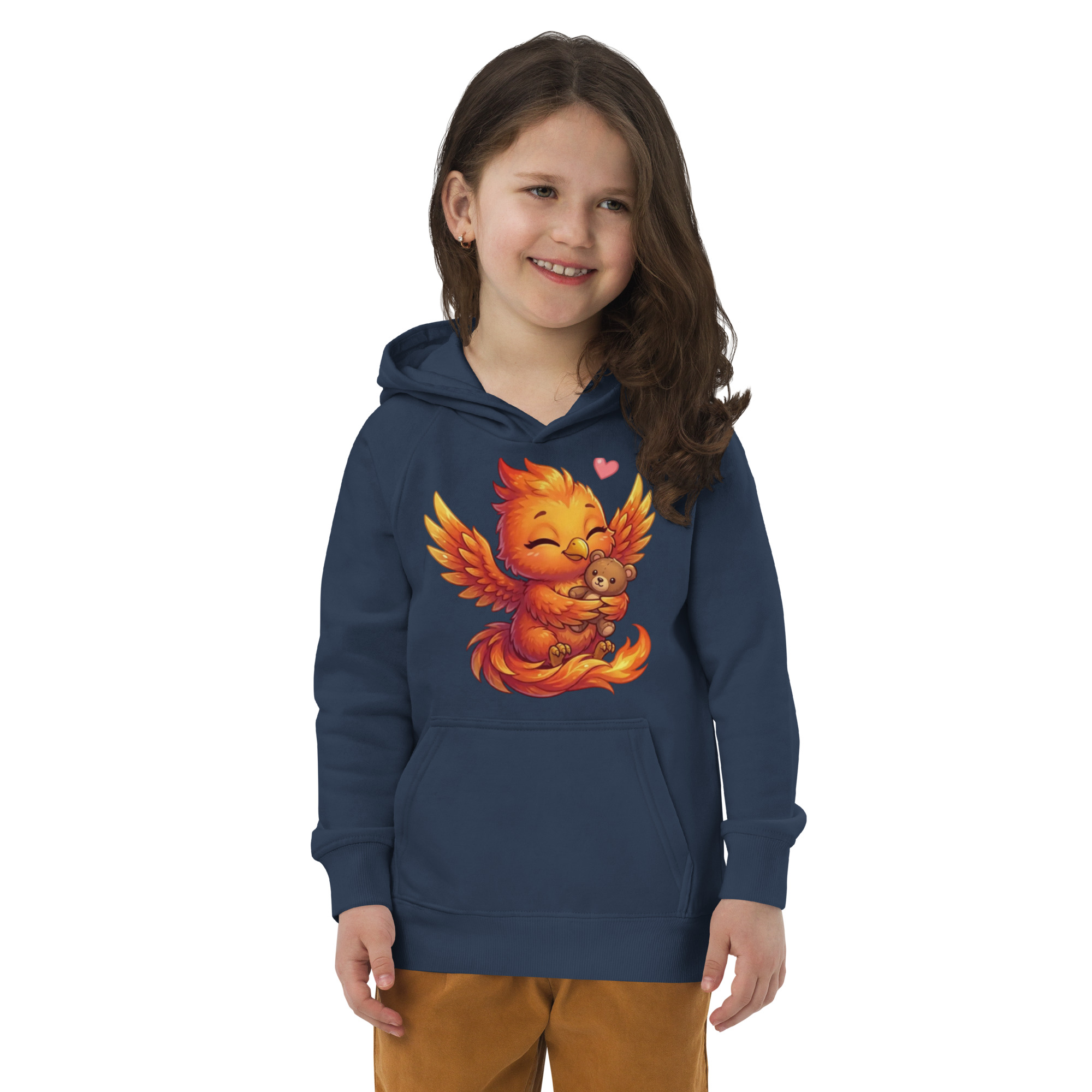 Sweat à capuche écologique pour enfants BABY PHOENIX ET SON DOUDOU – Image 2