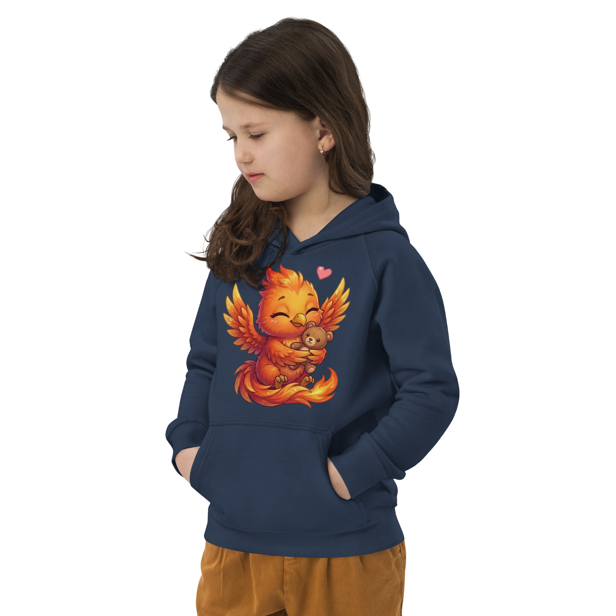 Sweat à capuche écologique pour enfants BABY PHOENIX ET SON DOUDOU – Image 8