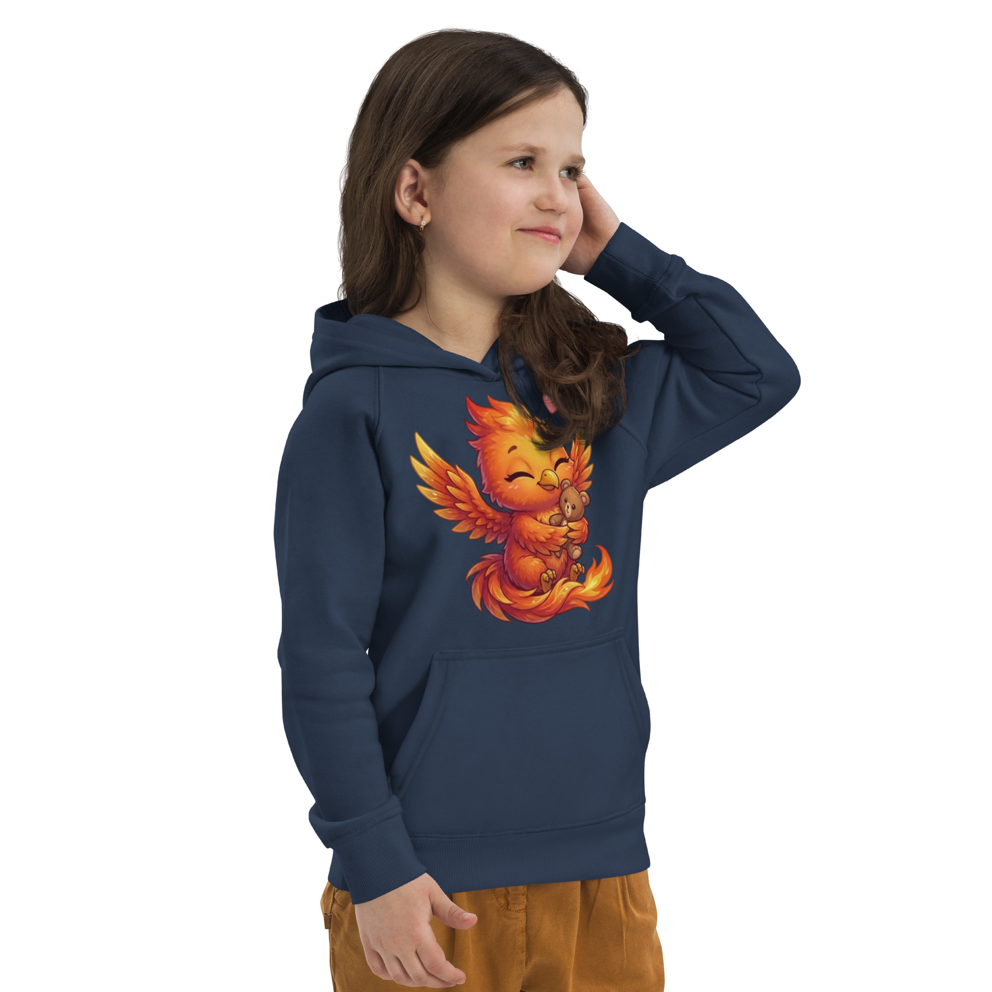 Sweat à capuche écologique pour enfants BABY PHOENIX ET SON DOUDOU – Image 5