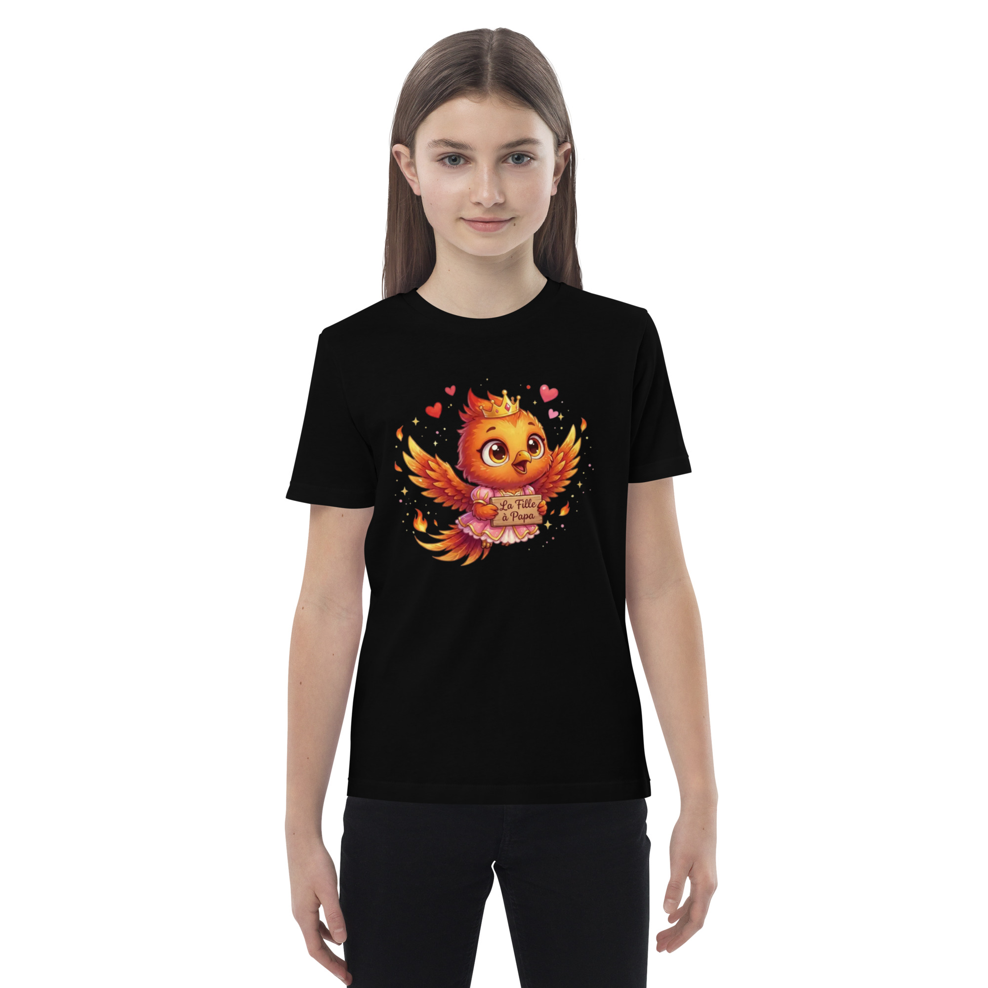 T-shirt en coton bio enfant BABY PHOENIX LA FILLE À PAPA