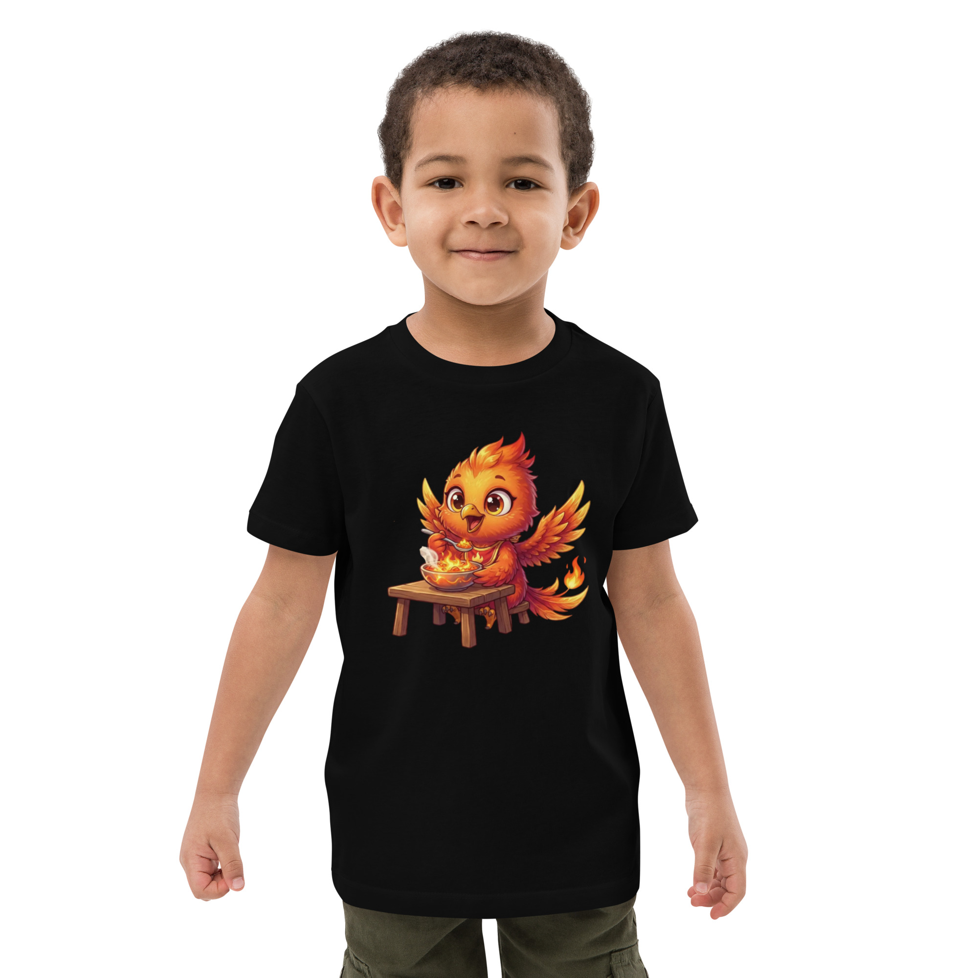 T-shirt en coton bio enfant BABY PHOENIX À TABLE