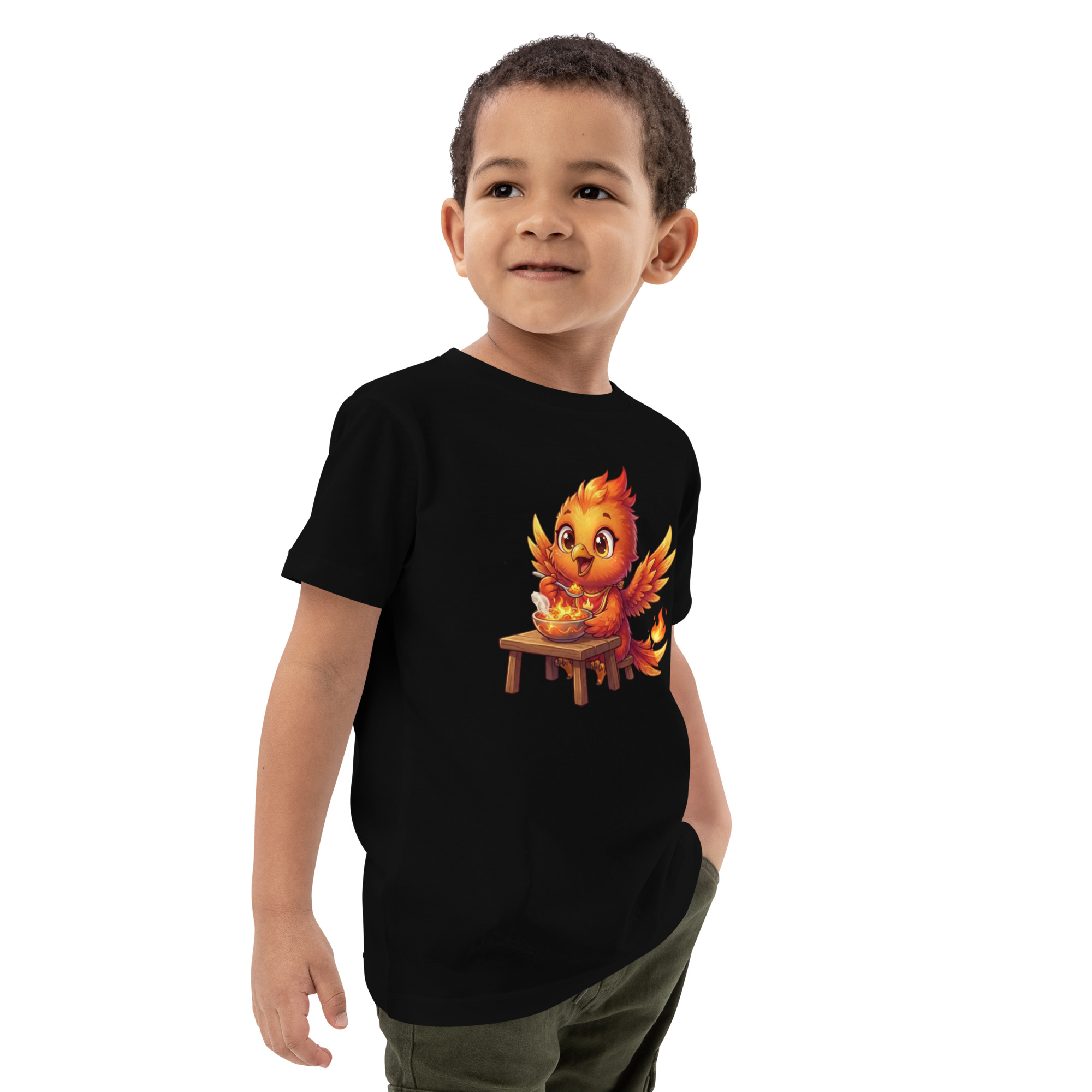 T-shirt en coton bio enfant BABY PHOENIX À TABLE – Image 4