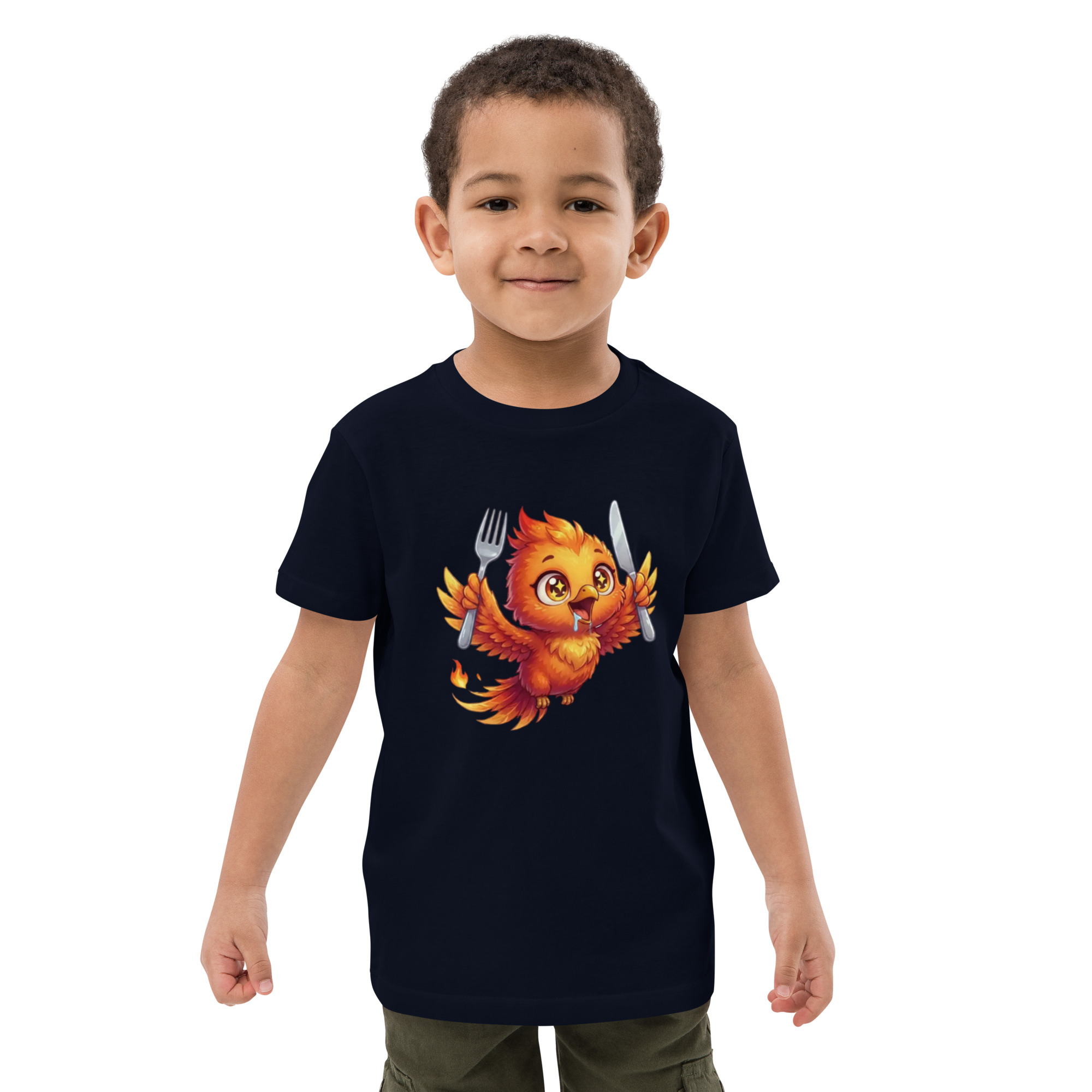 T-shirt en coton bio enfant BABY PHOENIX QUI VOLE AVEC COUVERT – Image 2