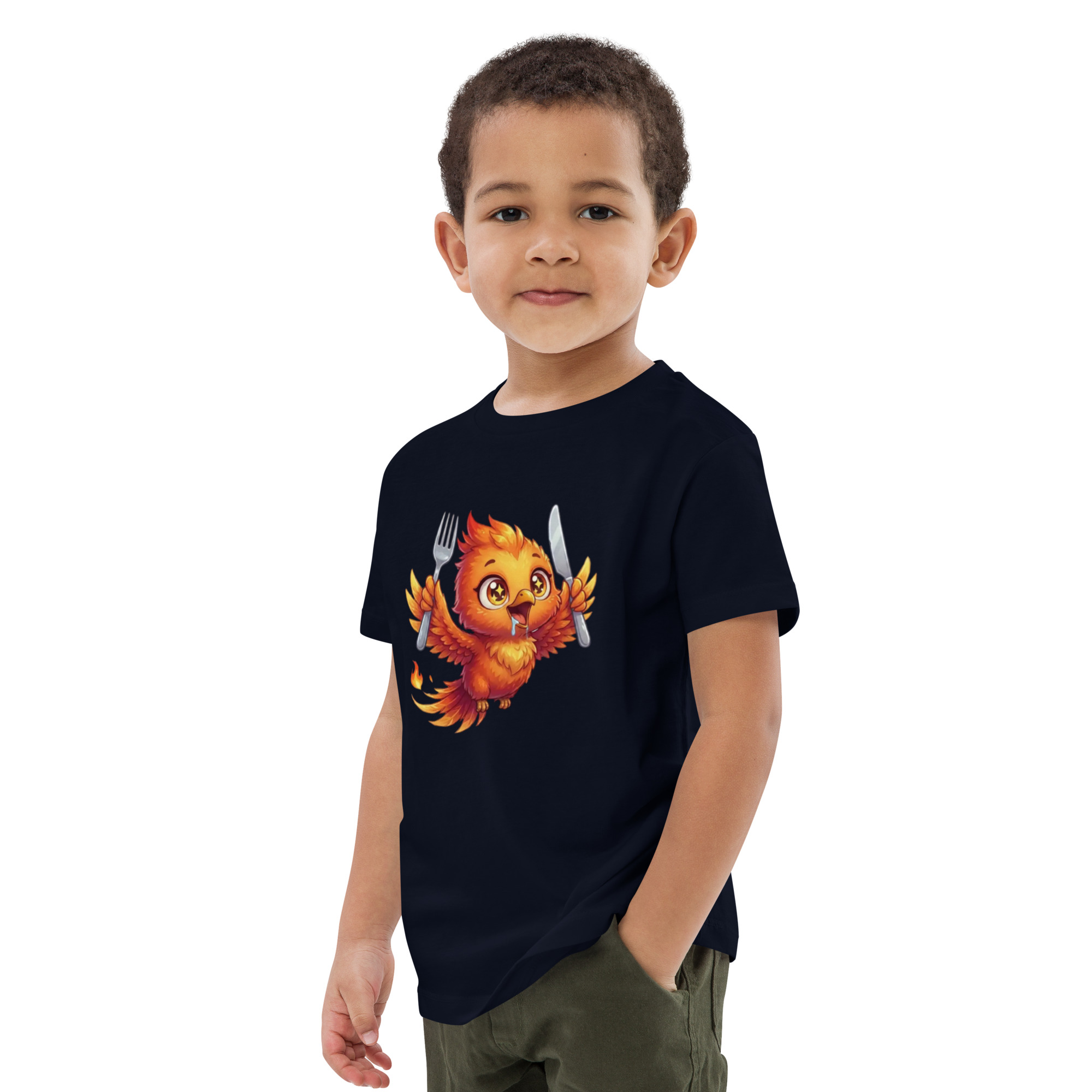 T-shirt en coton bio enfant BABY PHOENIX QUI VOLE AVEC COUVERT – Image 8