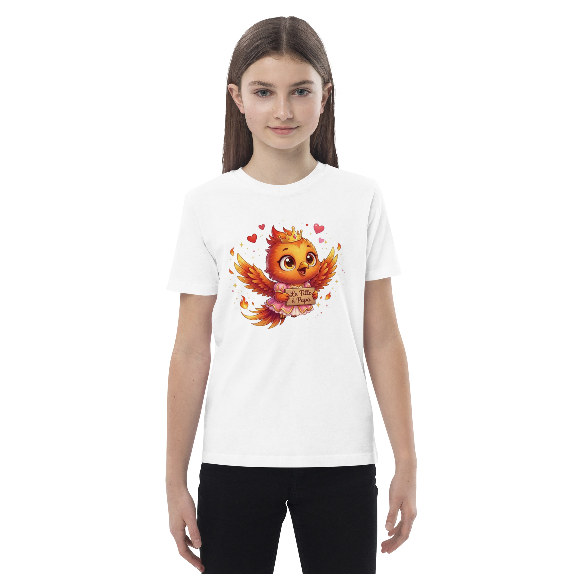 T-shirt en coton bio enfant BABY PHOENIX LA FILLE À PAPA – Image 3