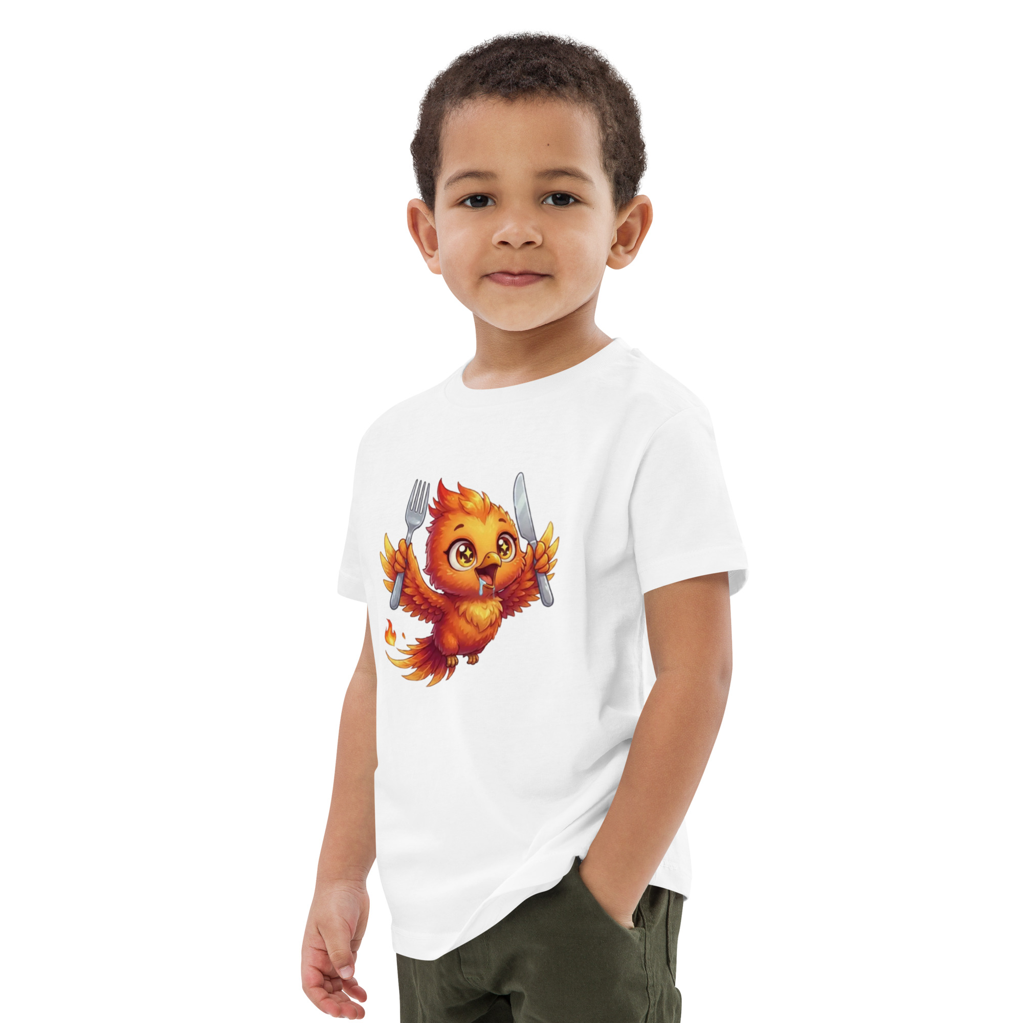 T-shirt en coton bio enfant BABY PHOENIX QUI VOLE AVEC COUVERT – Image 9
