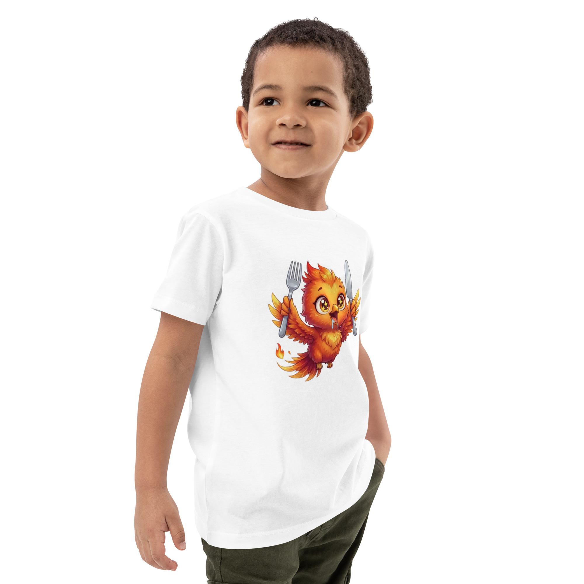 T-shirt en coton bio enfant BABY PHOENIX QUI VOLE AVEC COUVERT – Image 6