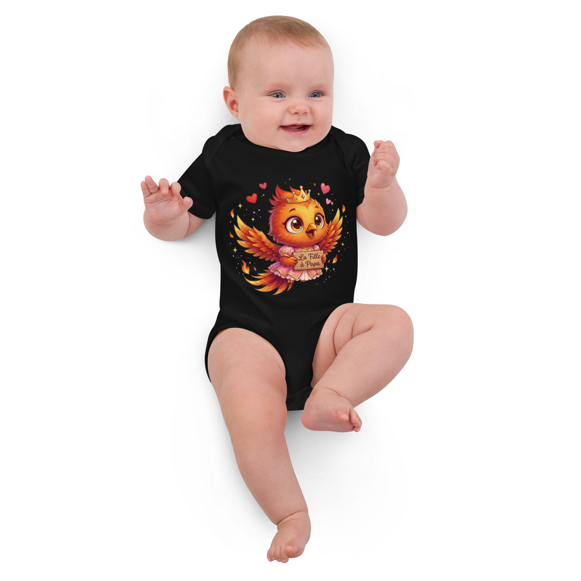 Body en coton bio bébé BABY PHOENIX LA FILLE À PAPA