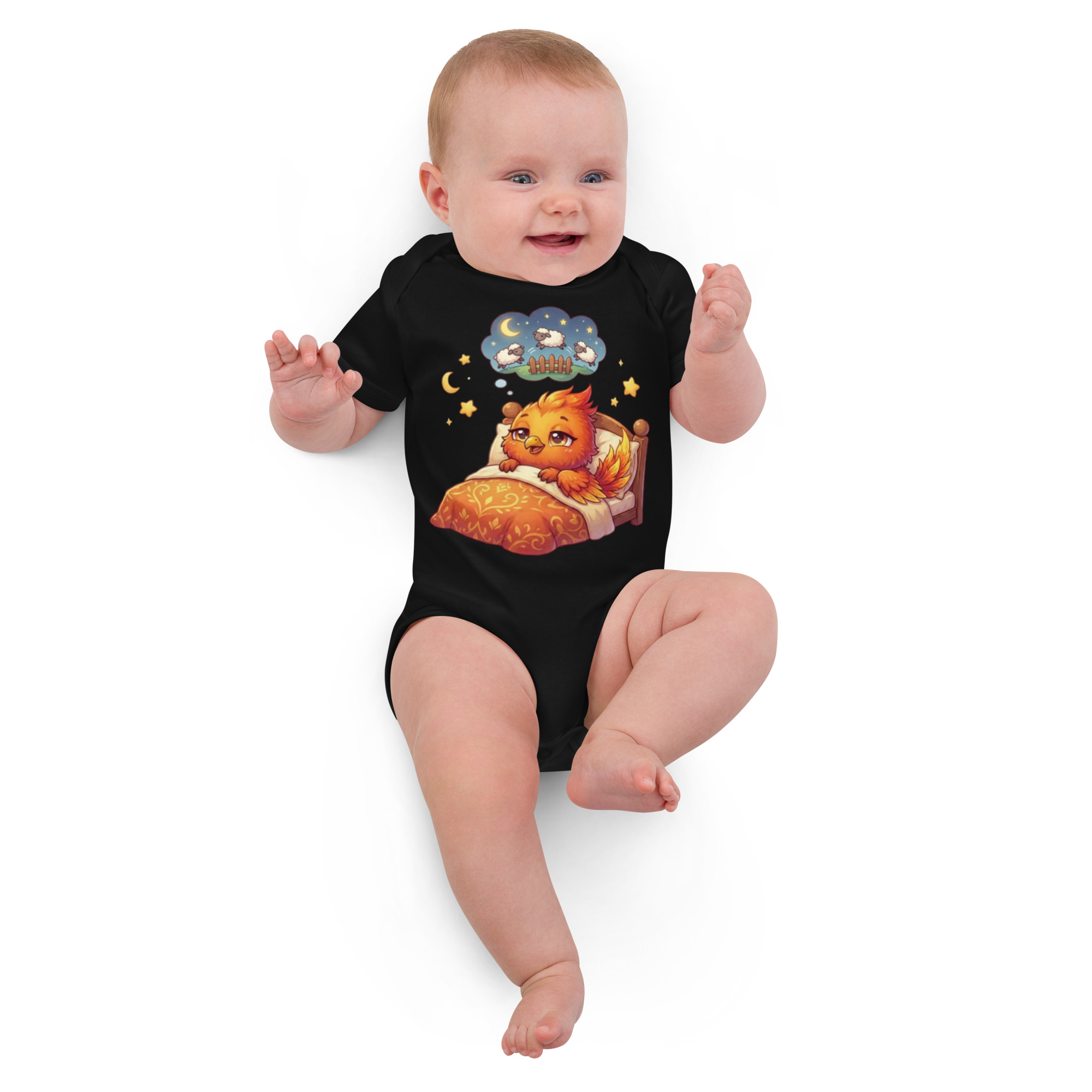 Body en coton bio bébé BABY PHOENIX COMPTE LES MOUTONS