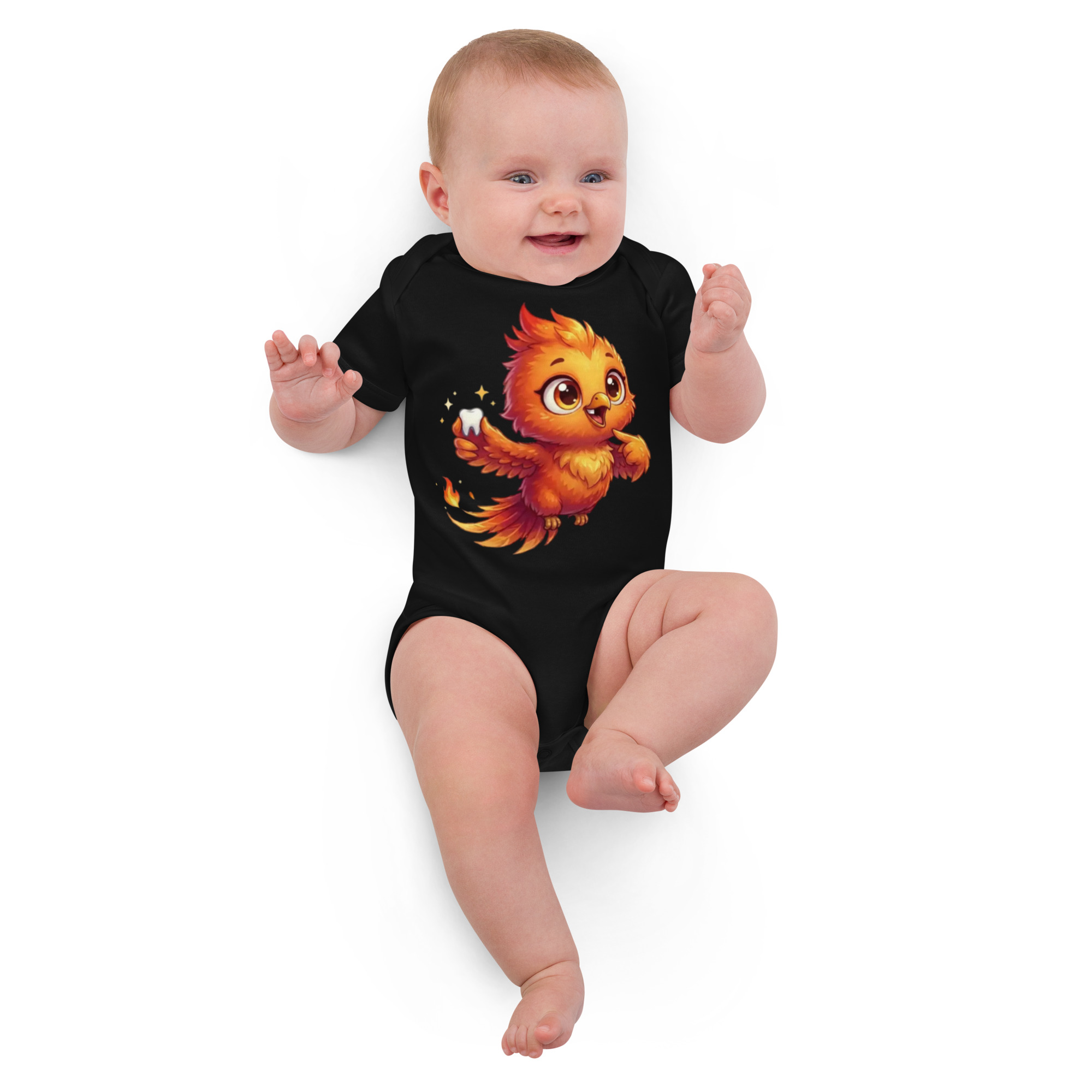 Body en coton bio bébé BABY PHOENIX LA PREMIÈRE DENT