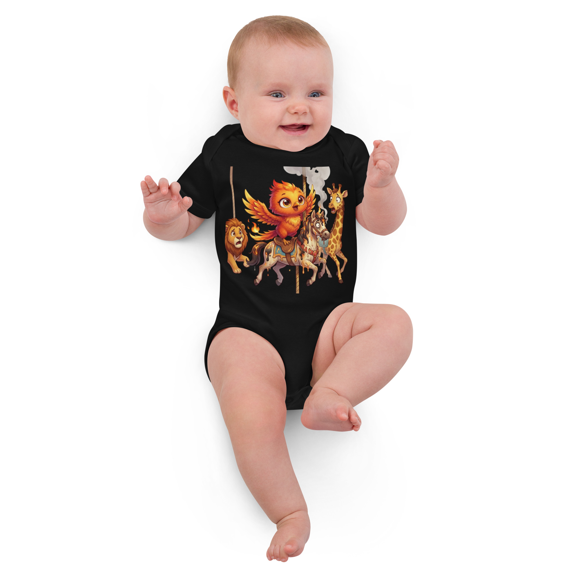Body en coton bio bébé BABY PHOENIX LE CARROUSEL
