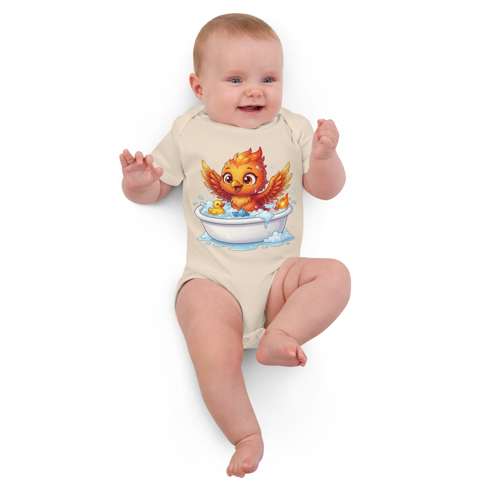 Body en coton bio bébé BABY PHOENIX LE BAIGNEUR – Image 2