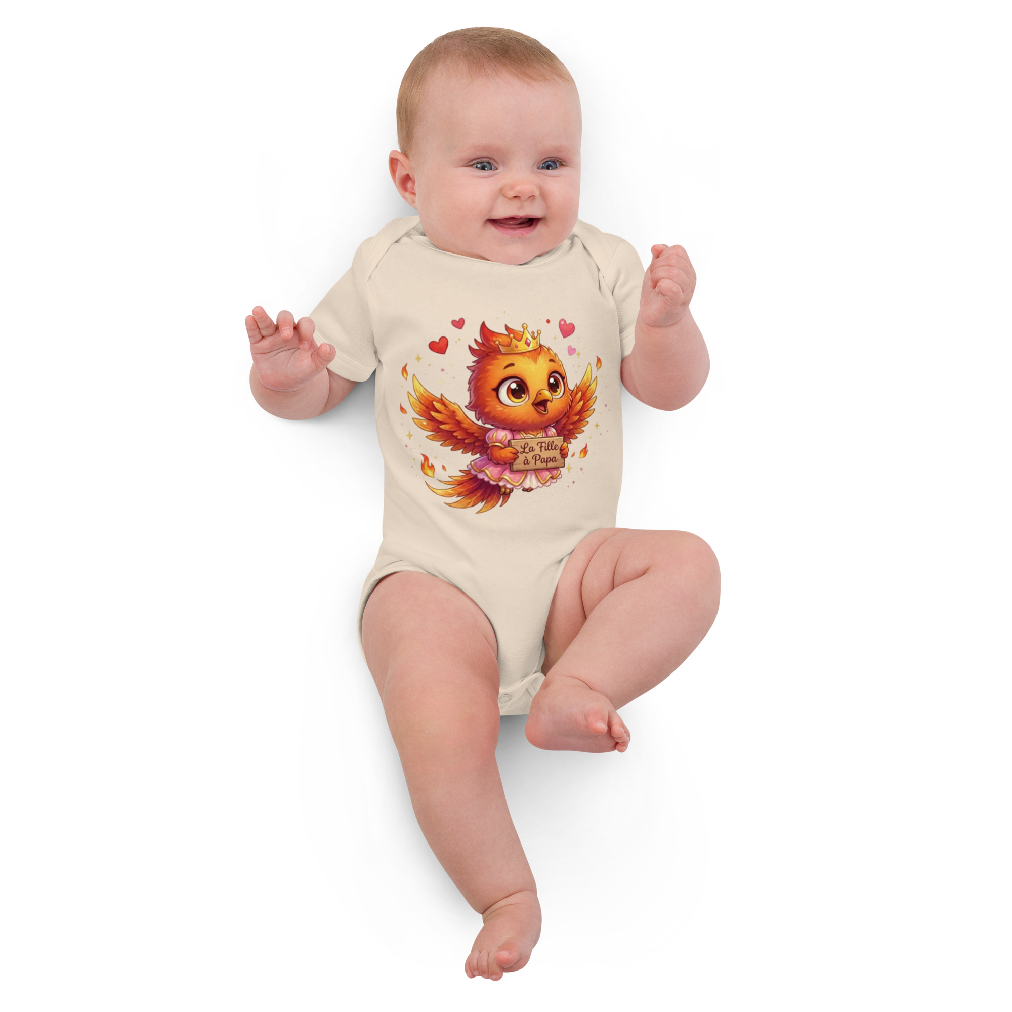 Body en coton bio bébé BABY PHOENIX LA FILLE À PAPA – Image 2