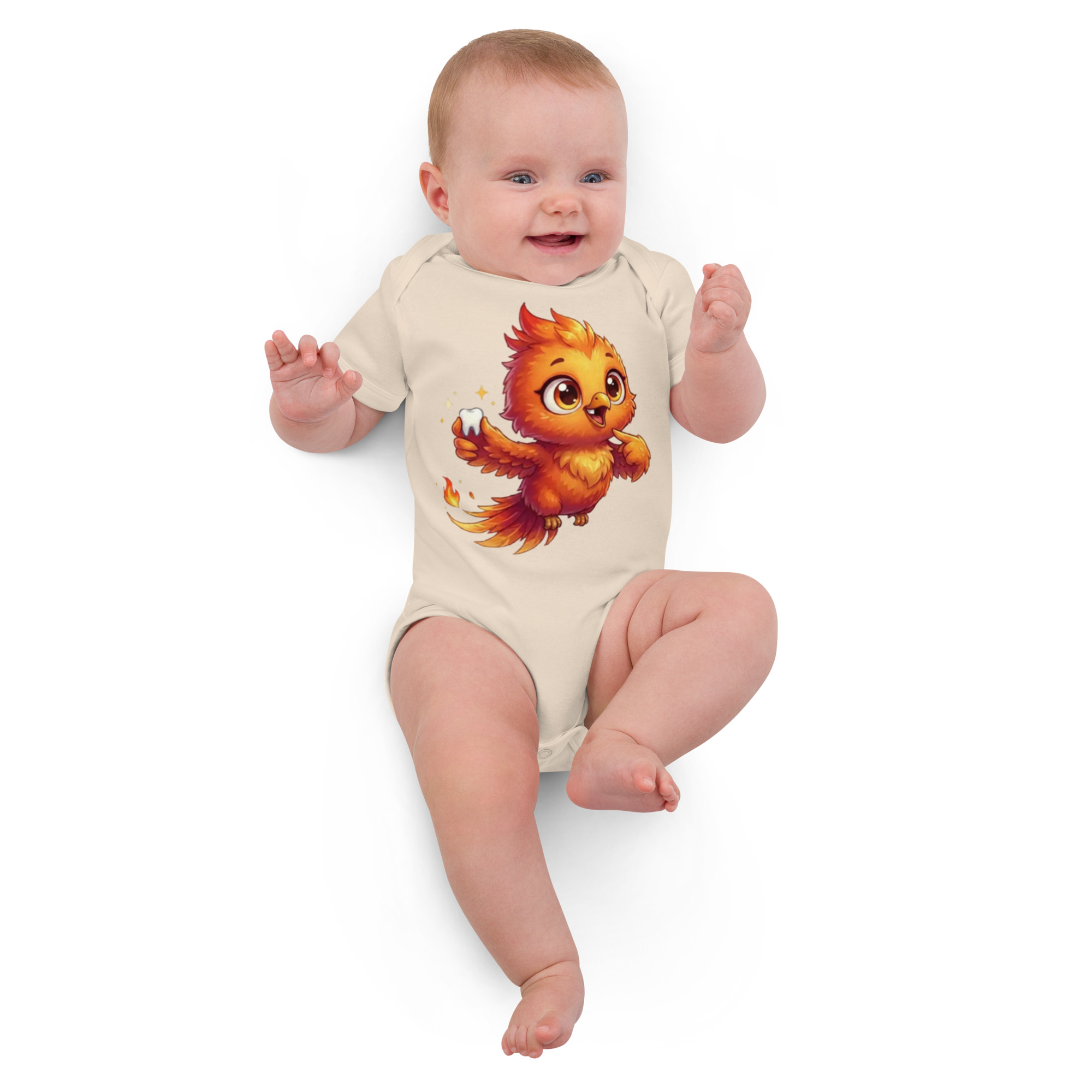 Body en coton bio bébé BABY PHOENIX LA PREMIÈRE DENT – Image 2
