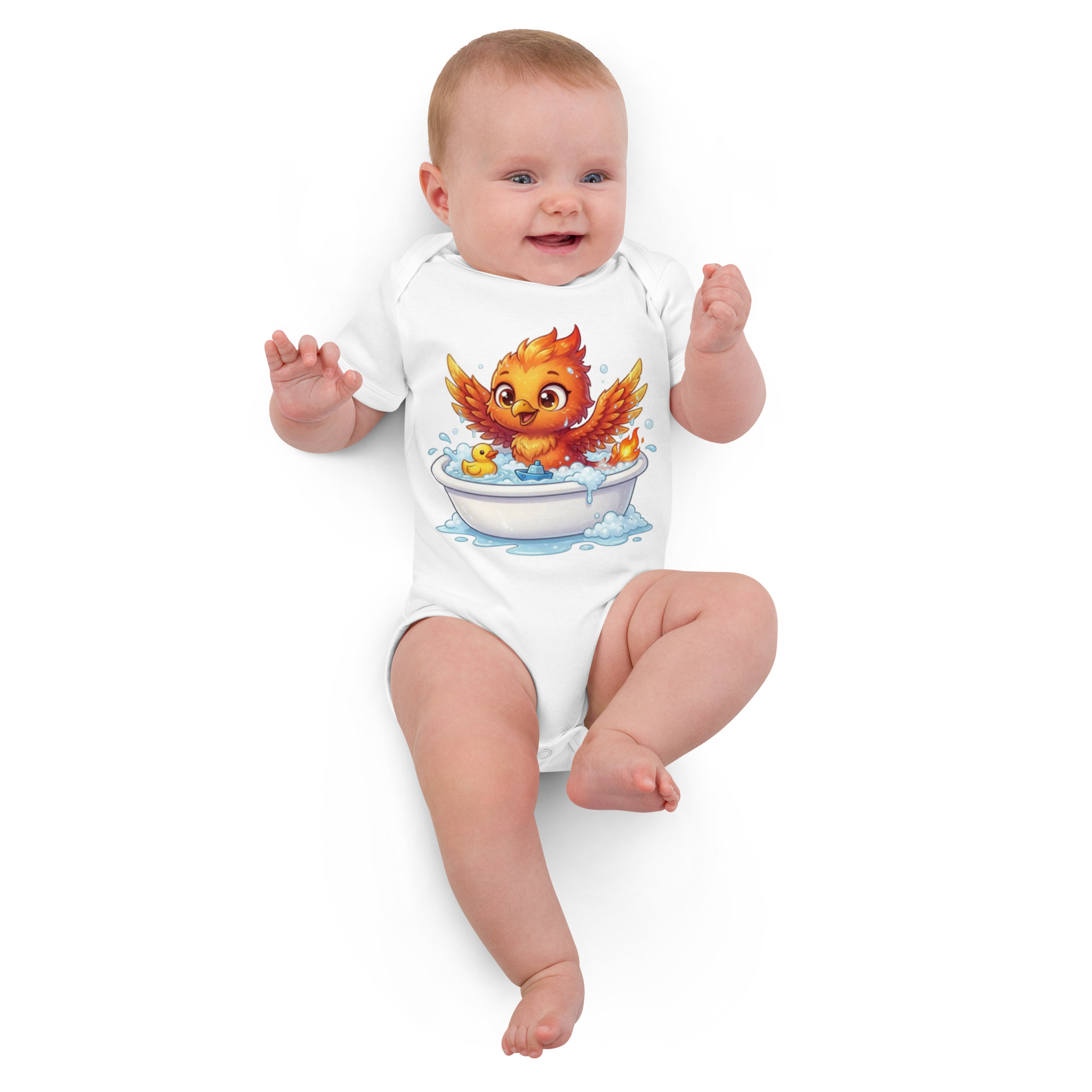 Body en coton bio bébé BABY PHOENIX LE BAIGNEUR – Image 3