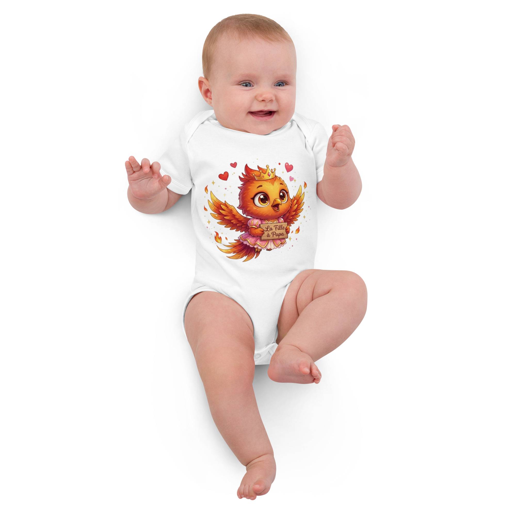 Body en coton bio bébé BABY PHOENIX LA FILLE À PAPA – Image 3