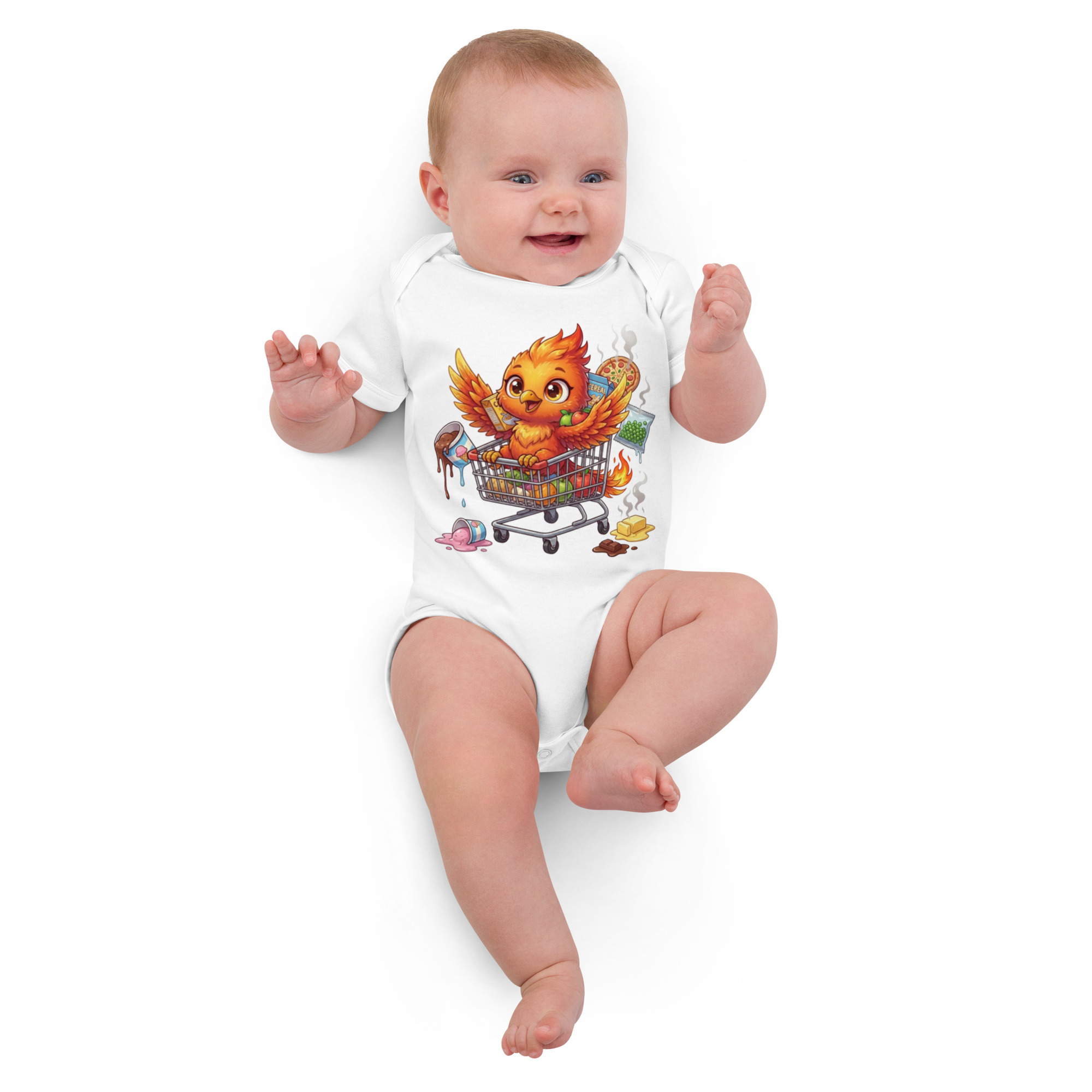 Body en coton bio bébé BABY PHOENIX FAIT LES COURSES – Image 3